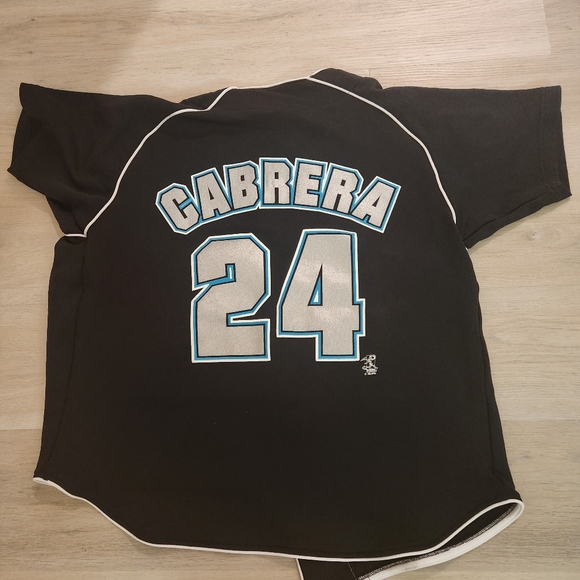 Retro Florida Marlins Miguel Cabrera Jersey by Dynasty. - Picture 5 of 6